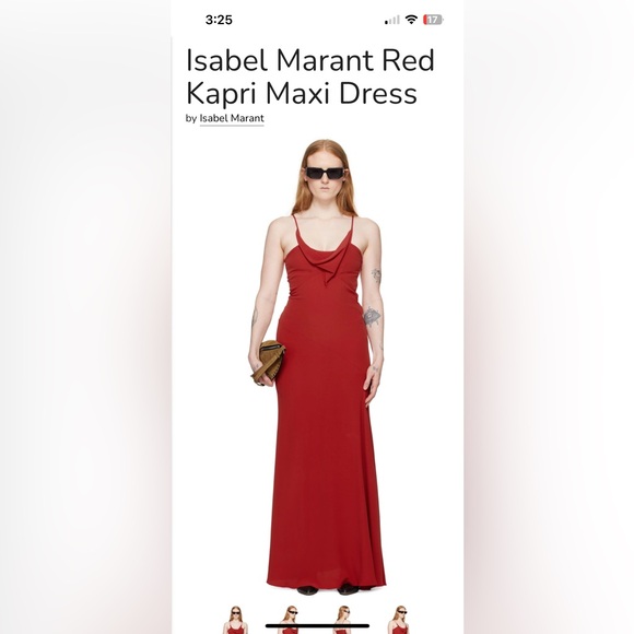 Isabel Marant Red Kapri Maxi Dress